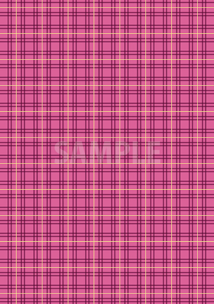 ピンク色のタータンチェック柄のパターン素材から作成したa4サイズ背景素材 フリー写真テクスチャー素材